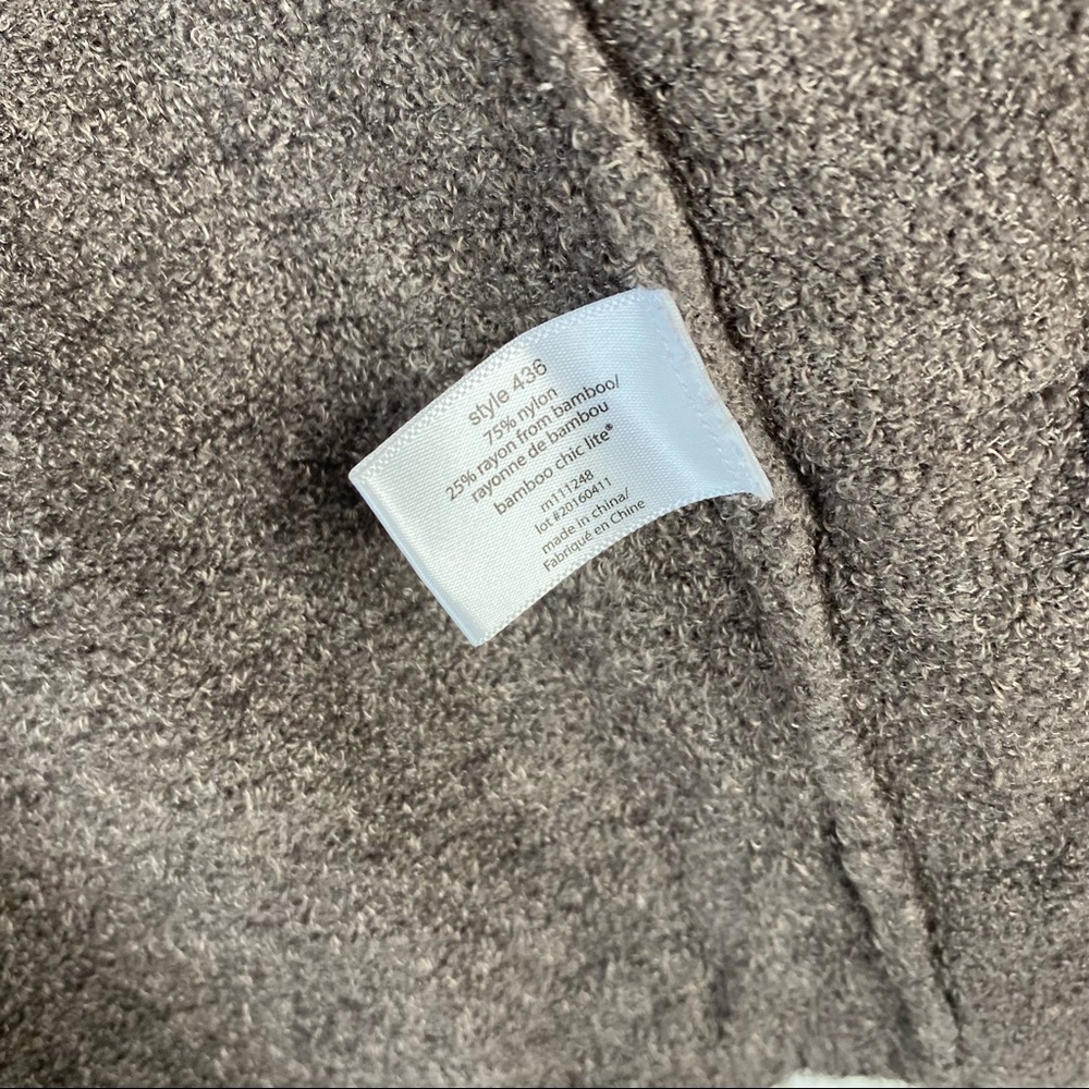 Barefoot Dreams Ombré Cozy Chic Draped Front Calypso Cardigan Sweater - Picture 5 of 8